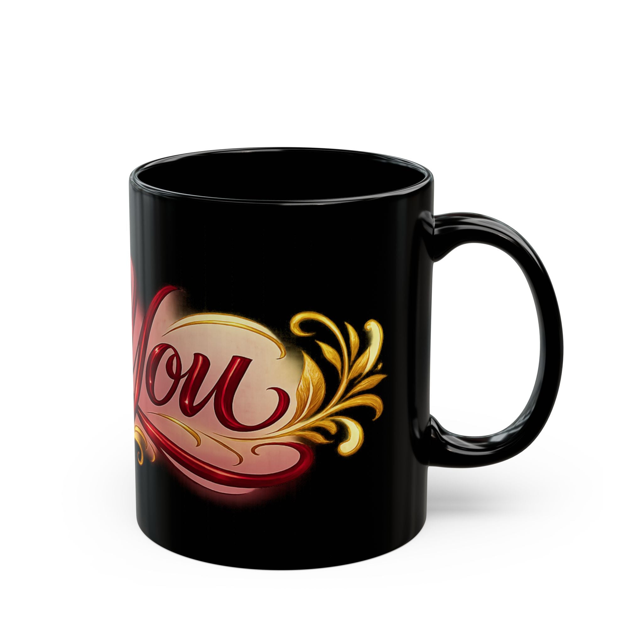 Be You Black Ceramic Mug — Inspirational Script Coffee Cup (11oz, 15oz)