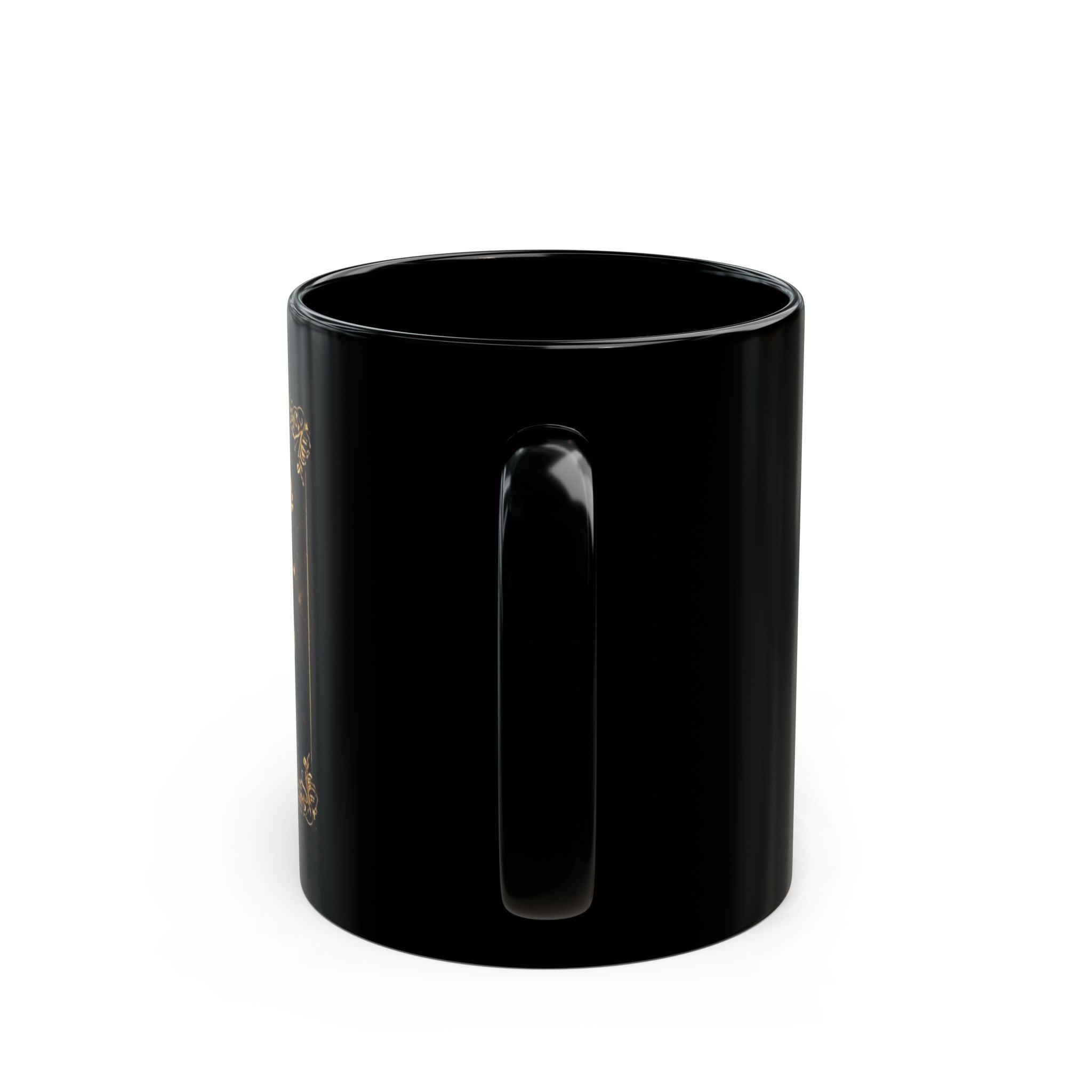 Inspirational Christian Mug – "She Is Clothed in Strength & Dignity" Black Coffee Cup (11oz/15oz)