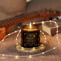 Inspirational Soy Candle — "She Is Clothed with Strength & Dignity" Amber Jar