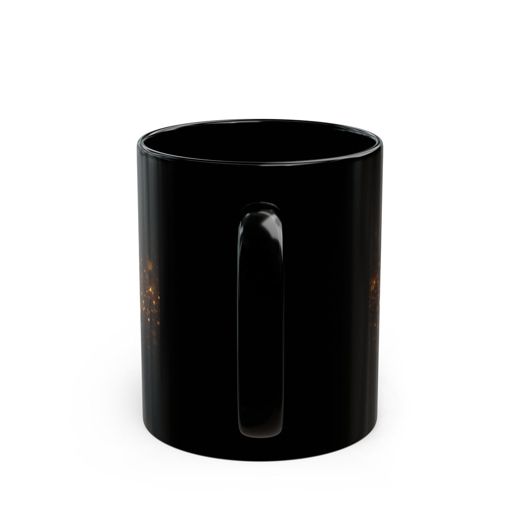 Bent Not Broken Black Mug — Faith Strength Resilience Inspirational Coffee Cup